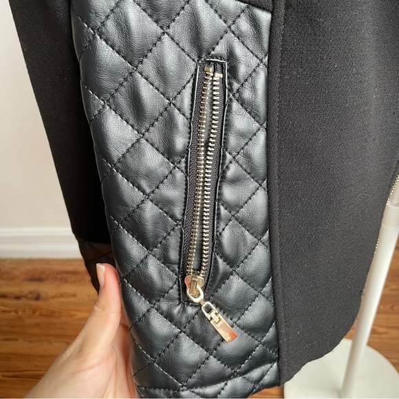 Forever 21 Black Jacket with Quilted Details - Picture 3 of 11